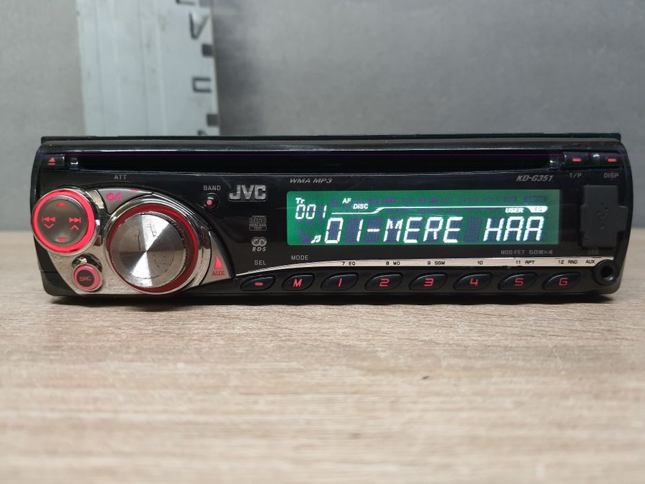Radio samochodowe JVC - CD z MP3, AUX, USB 4x50W  KD-G351
