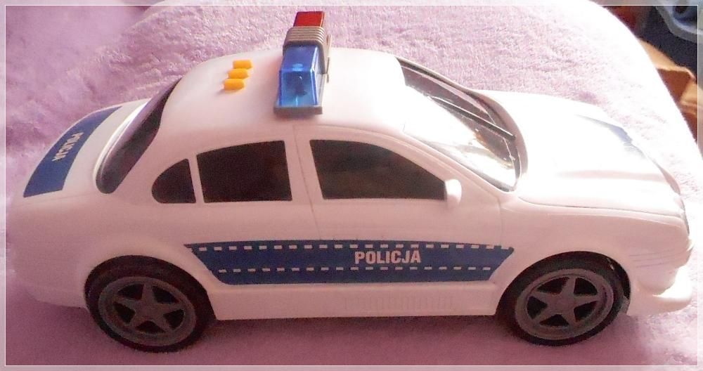 Duża policja 41 cm światło dzwięk