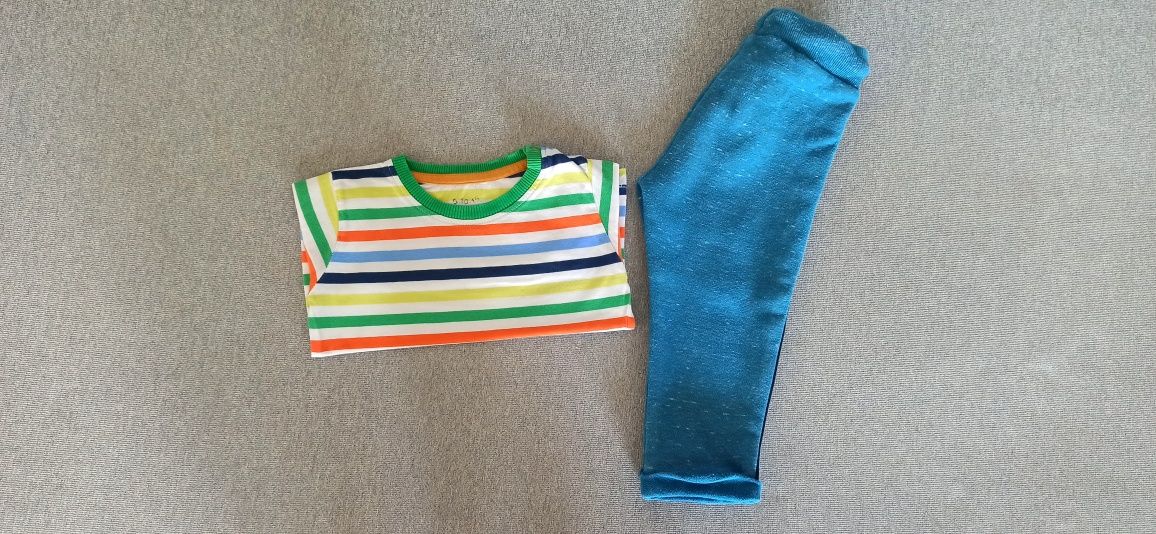 Komplet Paski Dresy Bluzka + Spodnie Dla Chłopca R. 86cm