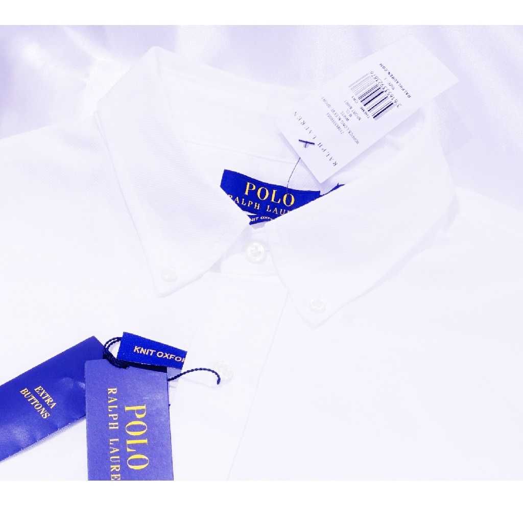 Polo Ralph Lauren  koszula biała knit XXL shiny Japan Sel. zegna dolce