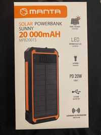 Powerbank solarny indukcyjny 20 000mah