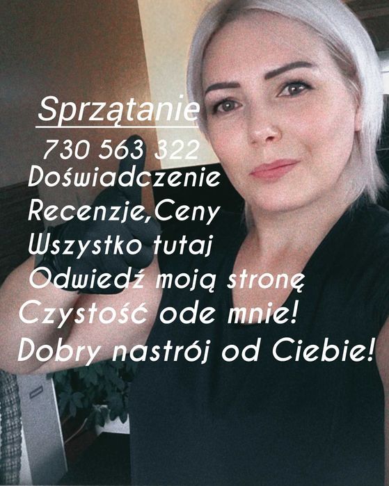 Posprzątam.  Nie marnuj czasu )))