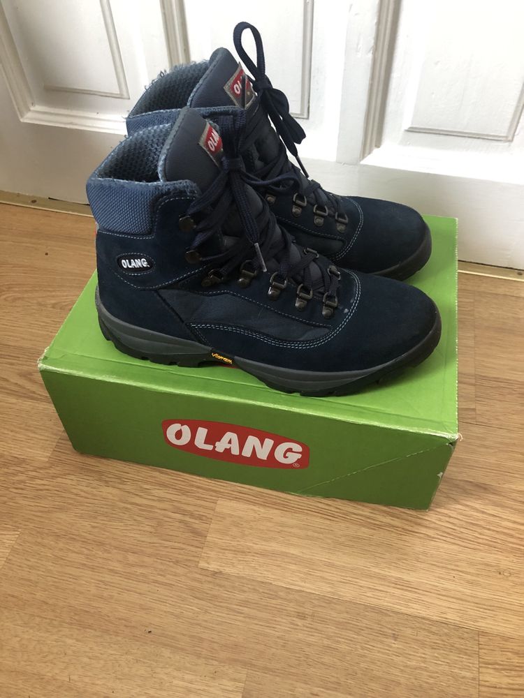 Buty Olang granatowe skóra 40-40,5 buty zimowe