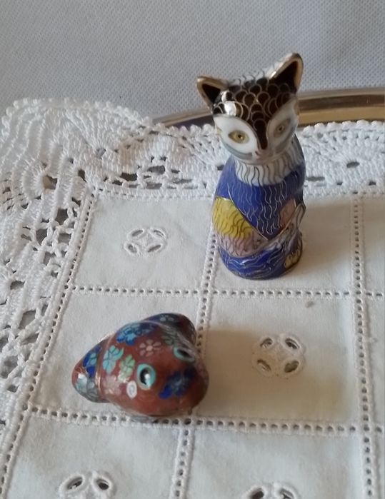 Animais em cloisonne