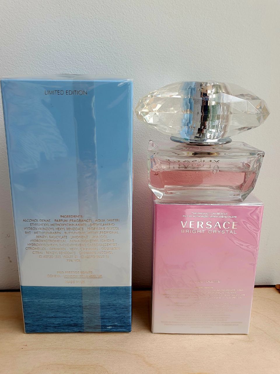 Versace Bright Crystal 30 и б.у 25 мл, Dolce & Gabbana Light Blue 100
