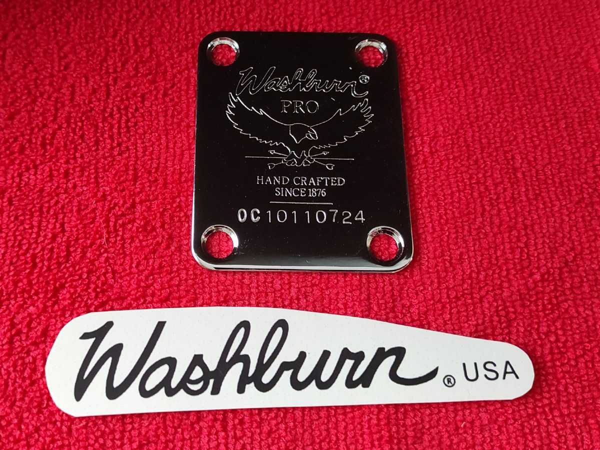 Neckplate i kalkomana do gitary Washburn