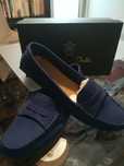 Mocasin Nobuck Azulina Massimo Dutti NOVOS Senhora Tam.41