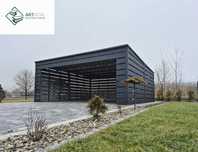 Nowoczesna wiata blaszana ogrodowa/ carport na 2 samochody