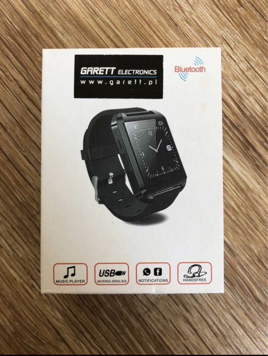 Zegarek smartwatch dotykowy garett bialy mozna przez niego rozmawiać