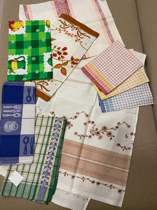 Полотенца кухонные новые Хлопок Лен  Размер  ориентировочно   70х40 см