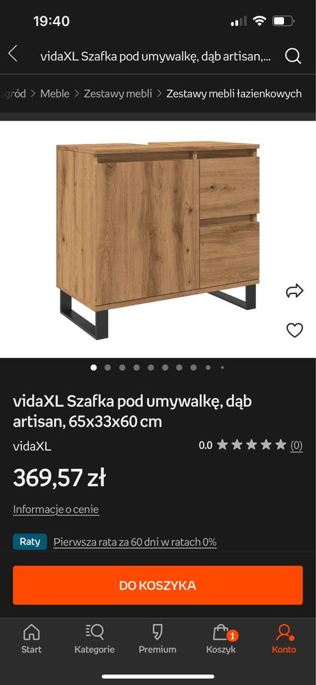 Sprzedam szafkę pod umywalkę