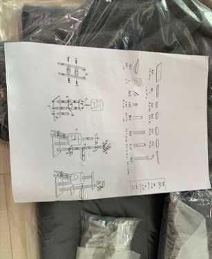 Кігтеточка-будиночок дерев'яна сірого кольору