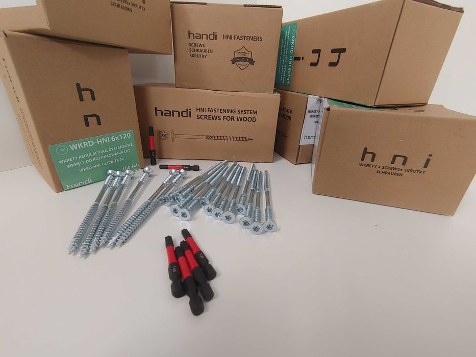 Wkręty Ciesielskie Talerzowe, Wkręty Regulacyjne Do Poziomowania Łat