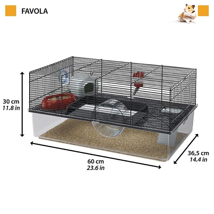 Jaula para Hamsters + Acessórios