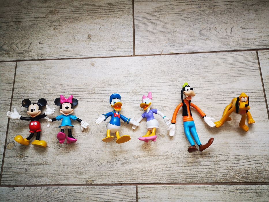 Figurki postacie Disney Myszka Mickie gumowe - zestaw 6 sztuk