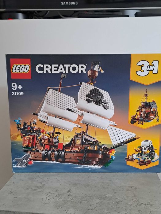 Nowe Lego statek piracki 3w1- zestaw 31109