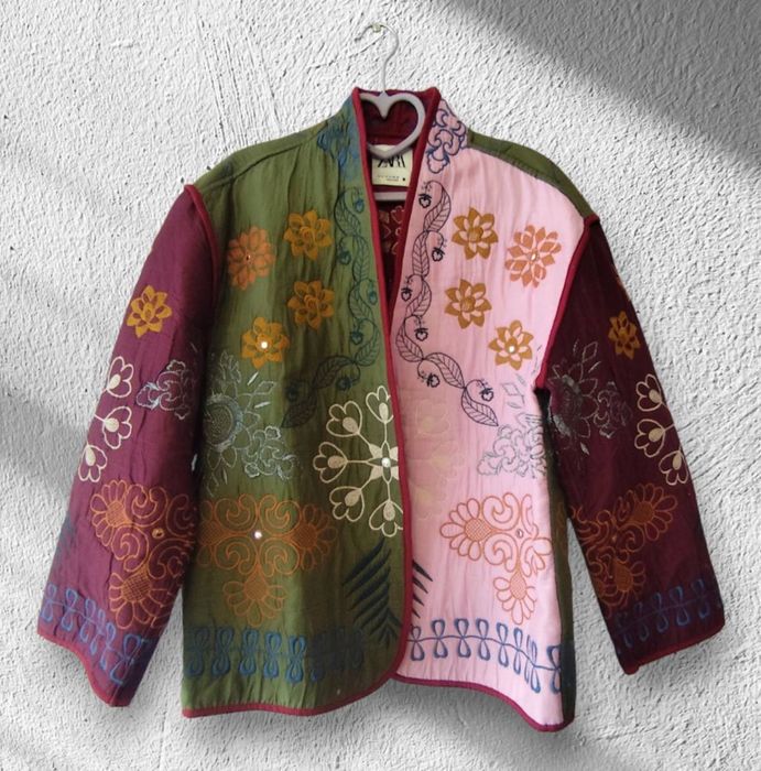 Куртка жакет накидка zara в етнічному стилі