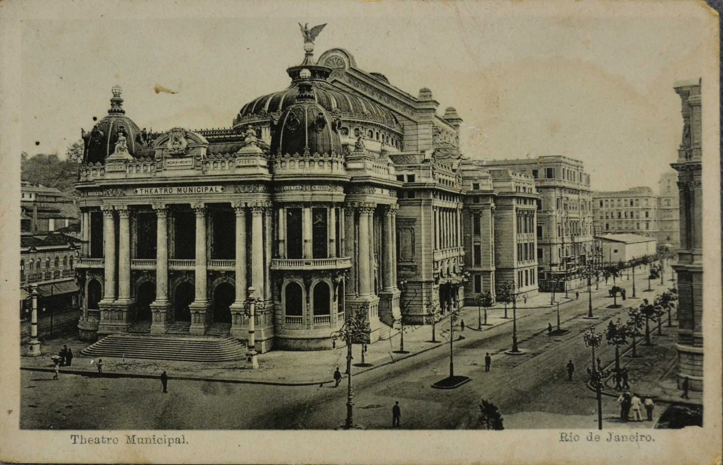 Postal “Bilhete postal do Brazil – Theatro Municipal, Rio de Janeiro”