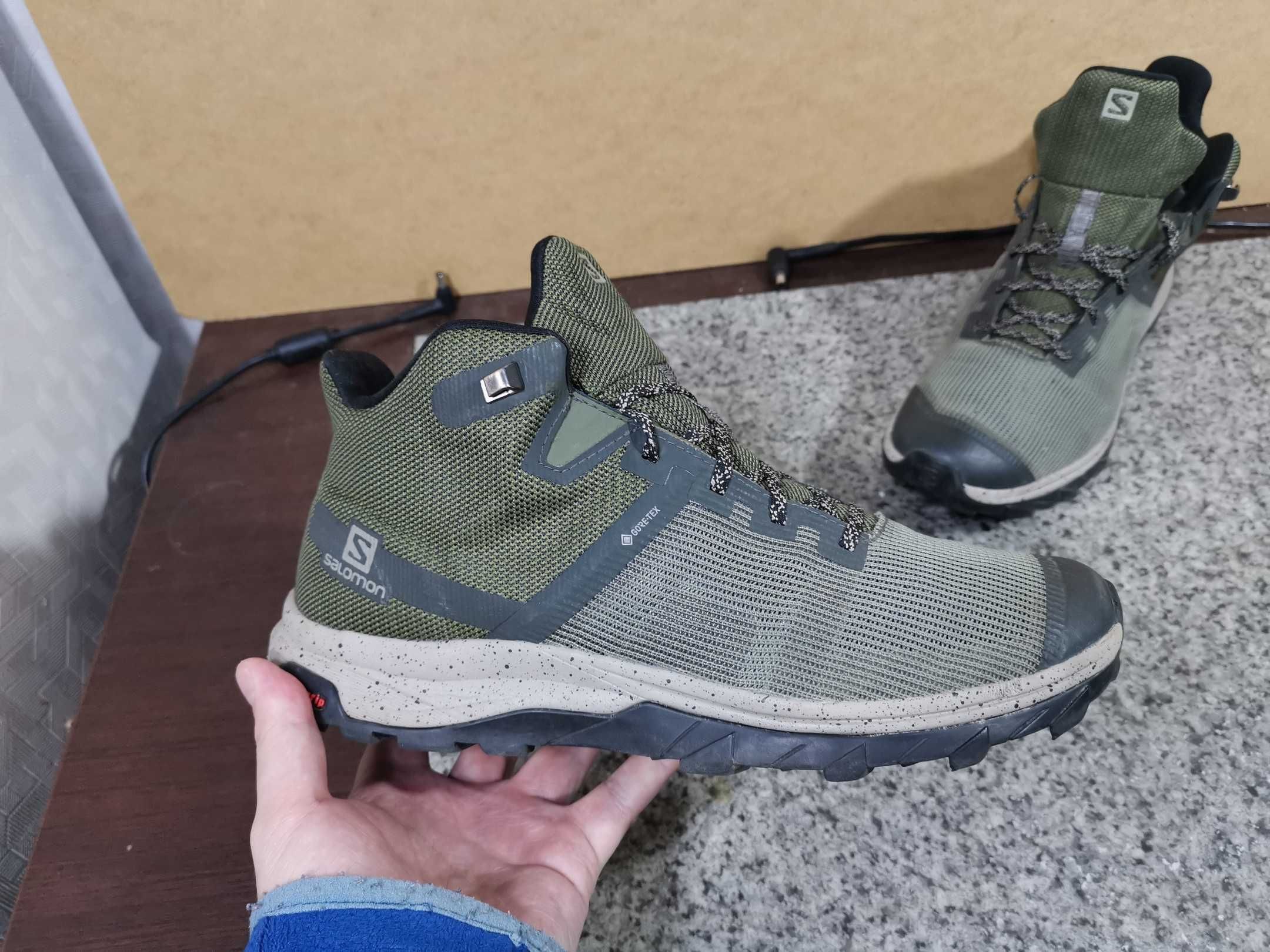 Кроссовки Salomon Outline Prism GTX Mid мембрана кросівки вологостійкі