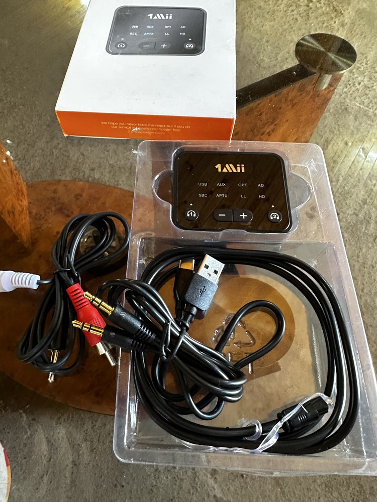 Bluetooth-передавач, трансмітер 1Mii B06T6 із оптичним USB/AUX/RCA