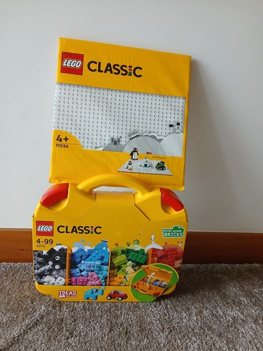 Pack Mala LEGO Classic + Placa de Construção Branca