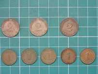 RFN, NRF - Bundesrepublik - Pfennig /lata 1965-84/ numizmatyka/moneta