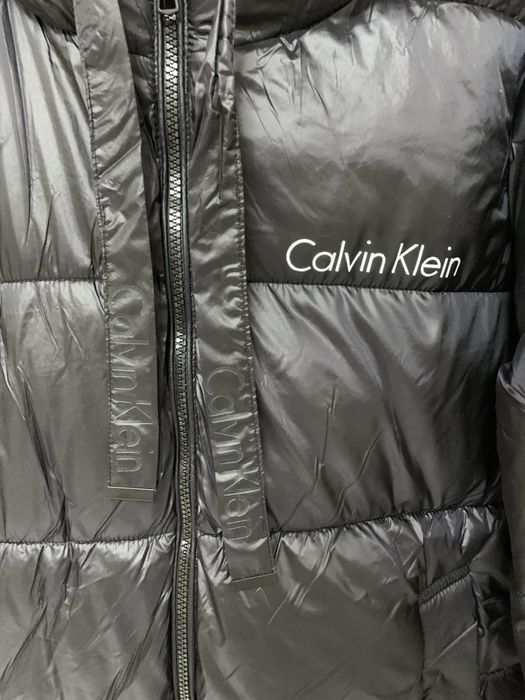 НОВЕ CK Calvin Klein L-4XL зимовий куртка пальто чорне довге пуховик