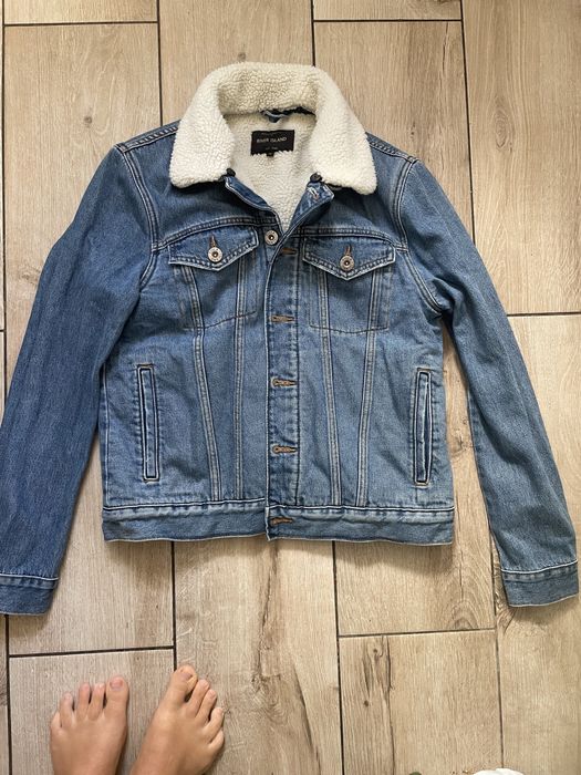 Джинсовка River Island M утеплена хутром холодні осінь весна