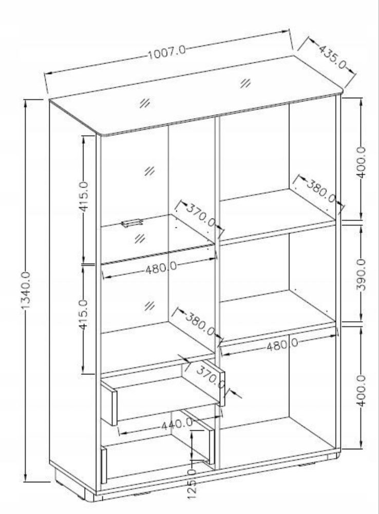 Zestaw mebli TOGO 3 salon wenge / czarne szkło LED
