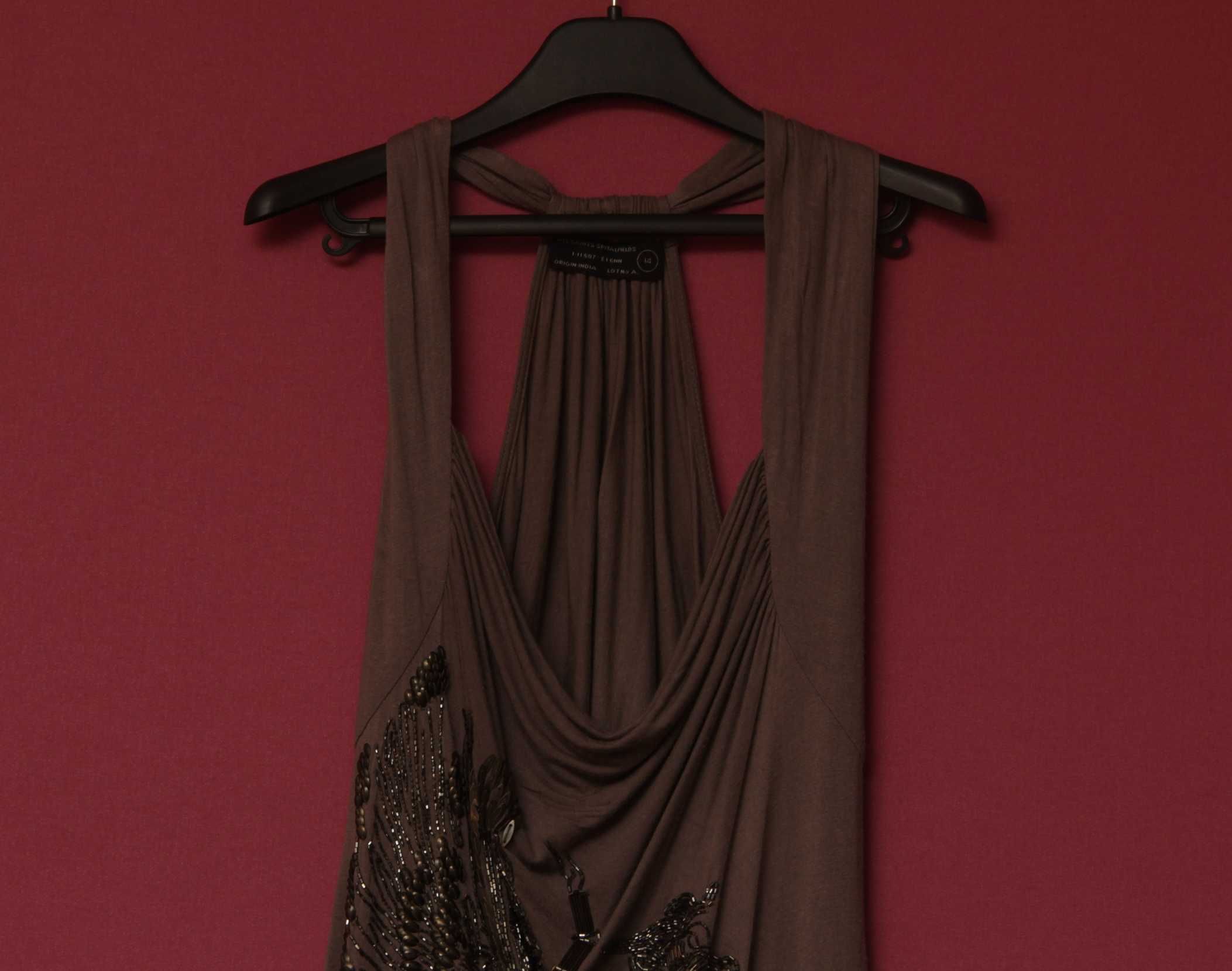 AllSaints рр 14 платье из вискозы и метала
