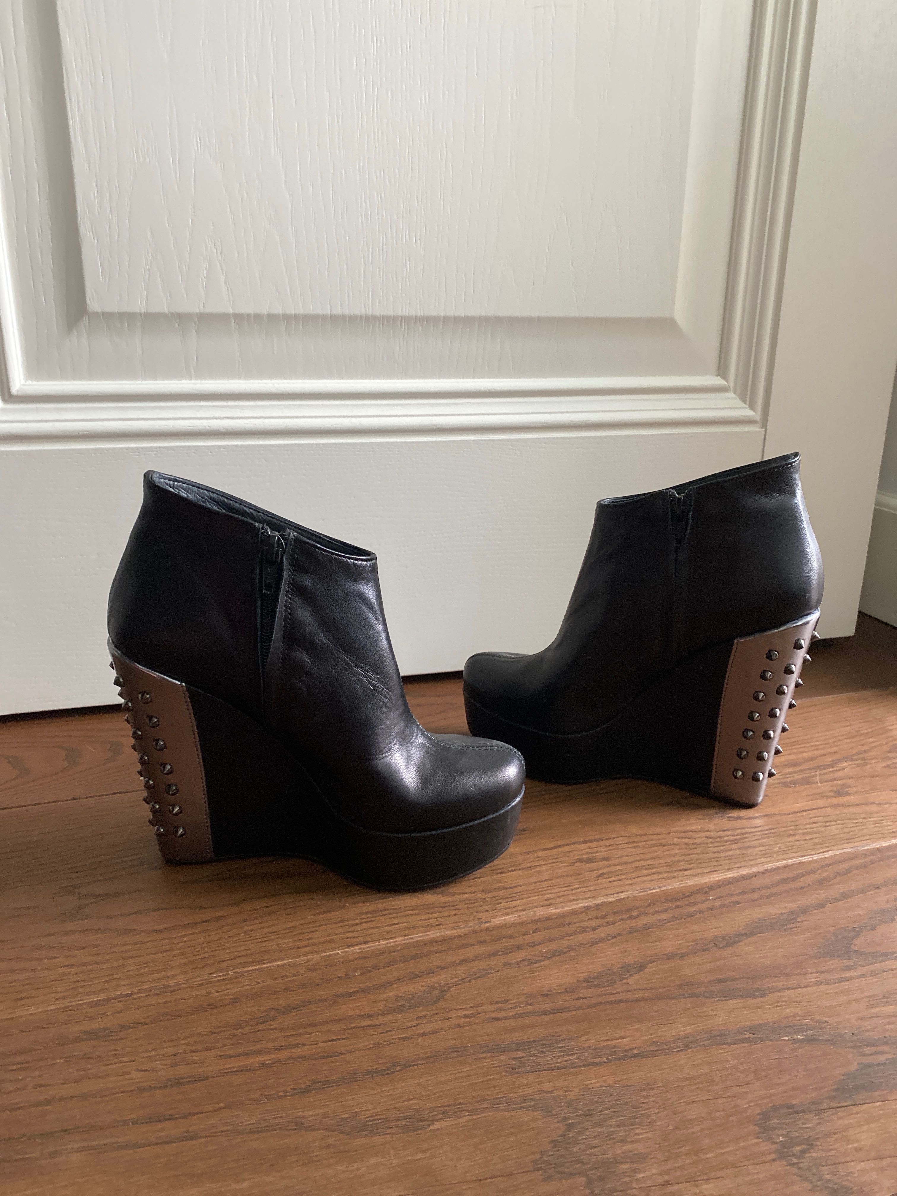 Skórzane rockowe botki Prima Moda