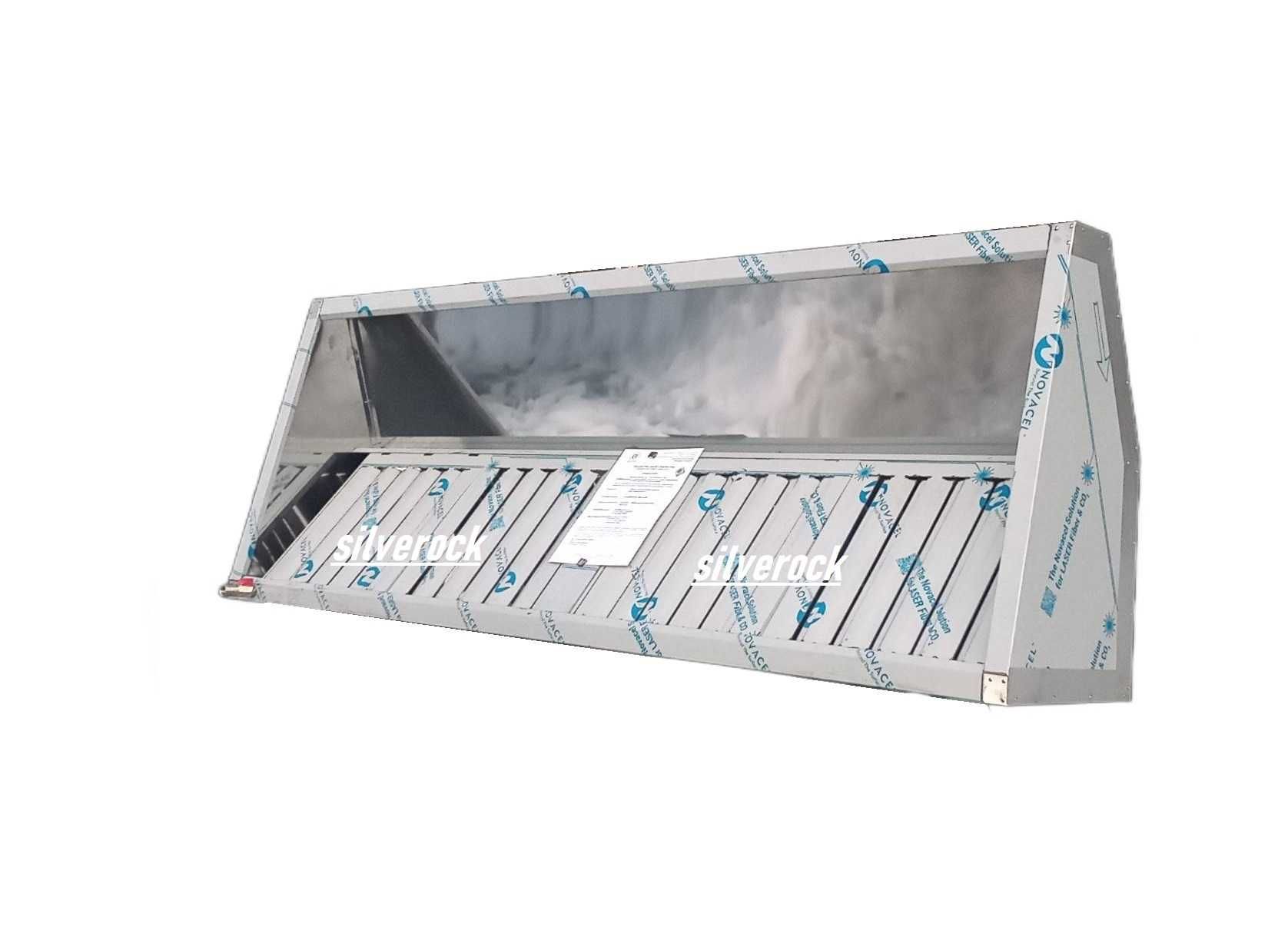 okap gastronomiczny SDG 2000x700x400 filtry atest PZH Wentylator