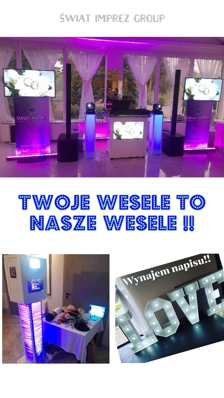 Dj na wesele wodzirej na wesele bal impreze firmowa urodziny fotobudka