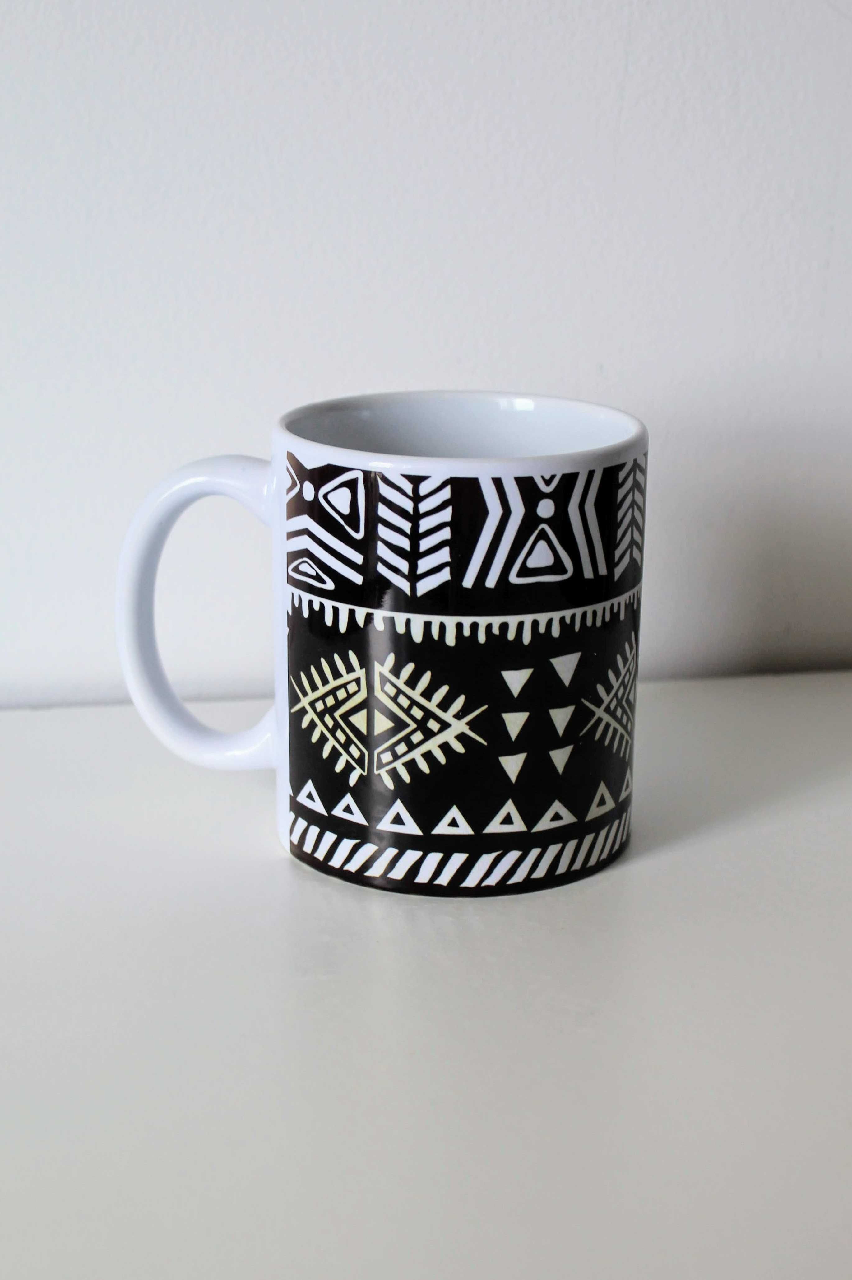Kubek aztecki, etniczny wzor, wzorzysty kubek 330ml