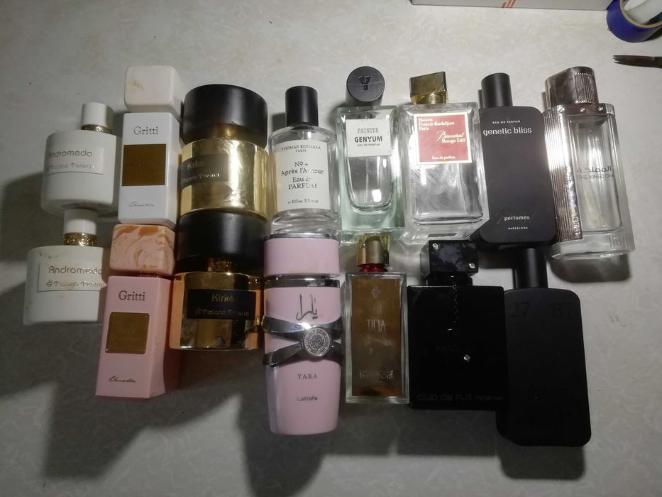 Флакони баночки від парфумів порожні без ковпачків