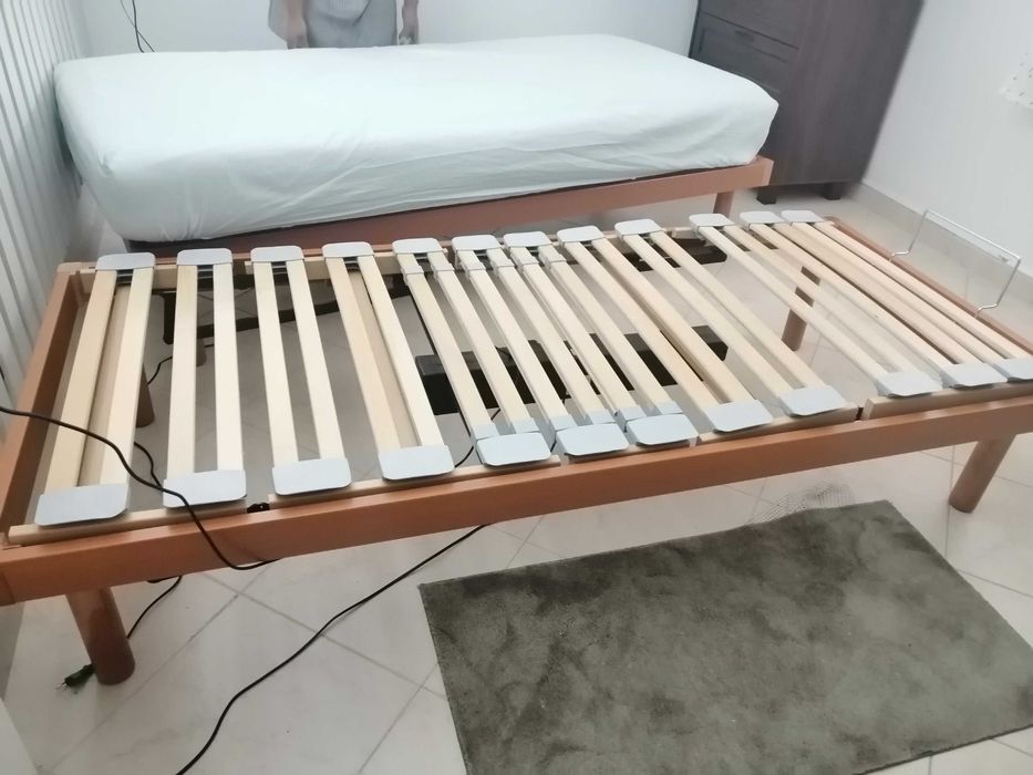Cama articulada c/colchão como nova tem 3 meses