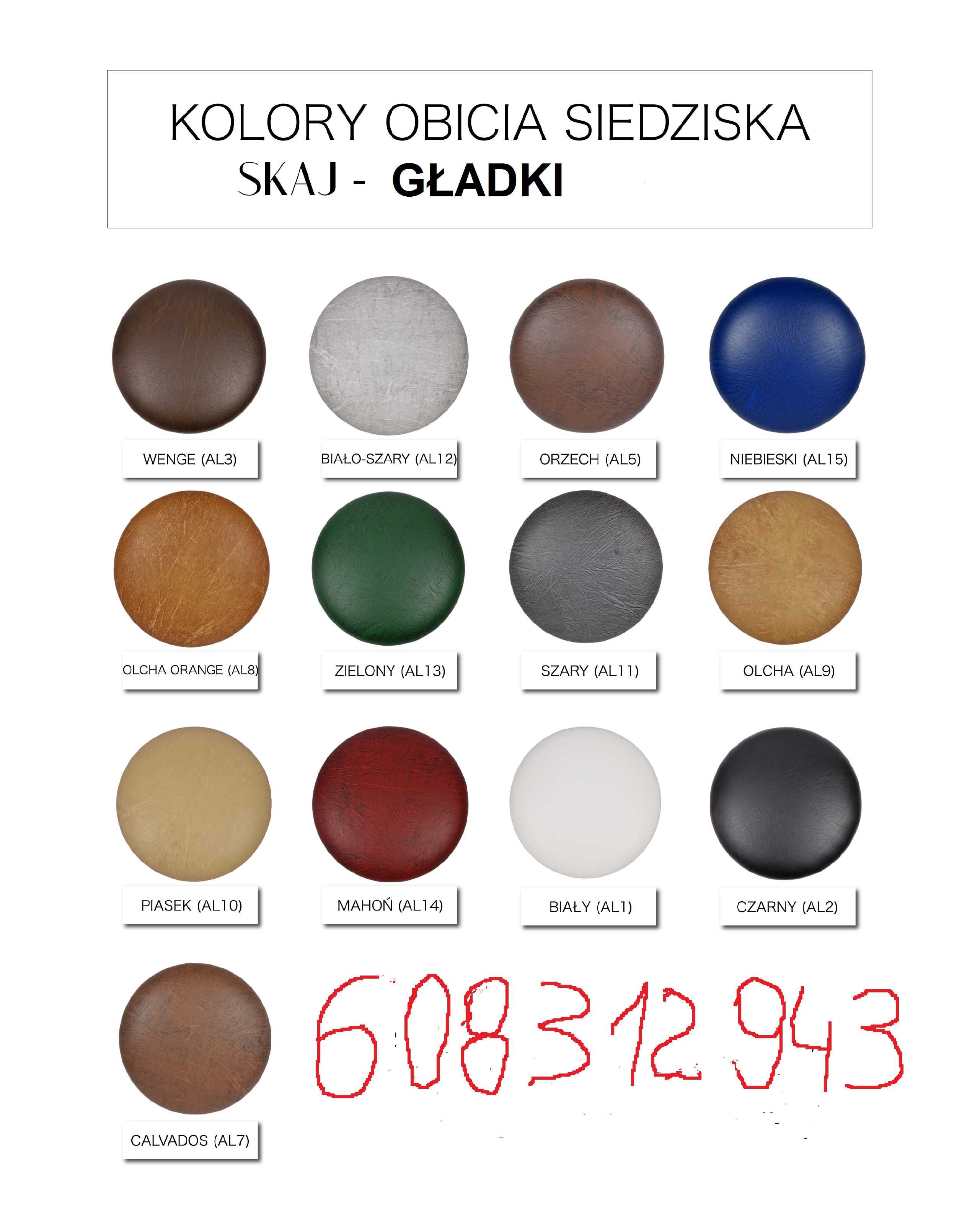 Uniwersalne siedzisko do krzesła taboretu 5 cm x  35,37,40,42 cm