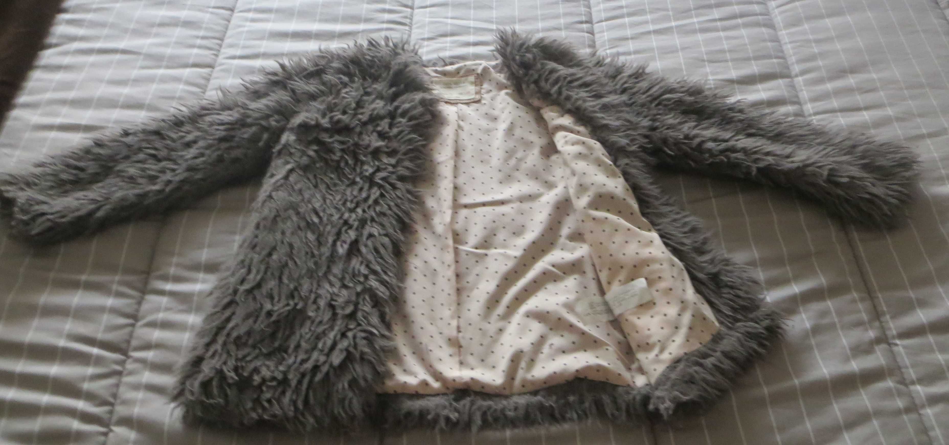 Casaco Pelo Forrado algodão, Zara Kid´s Outerwear Collection - 7 anos
