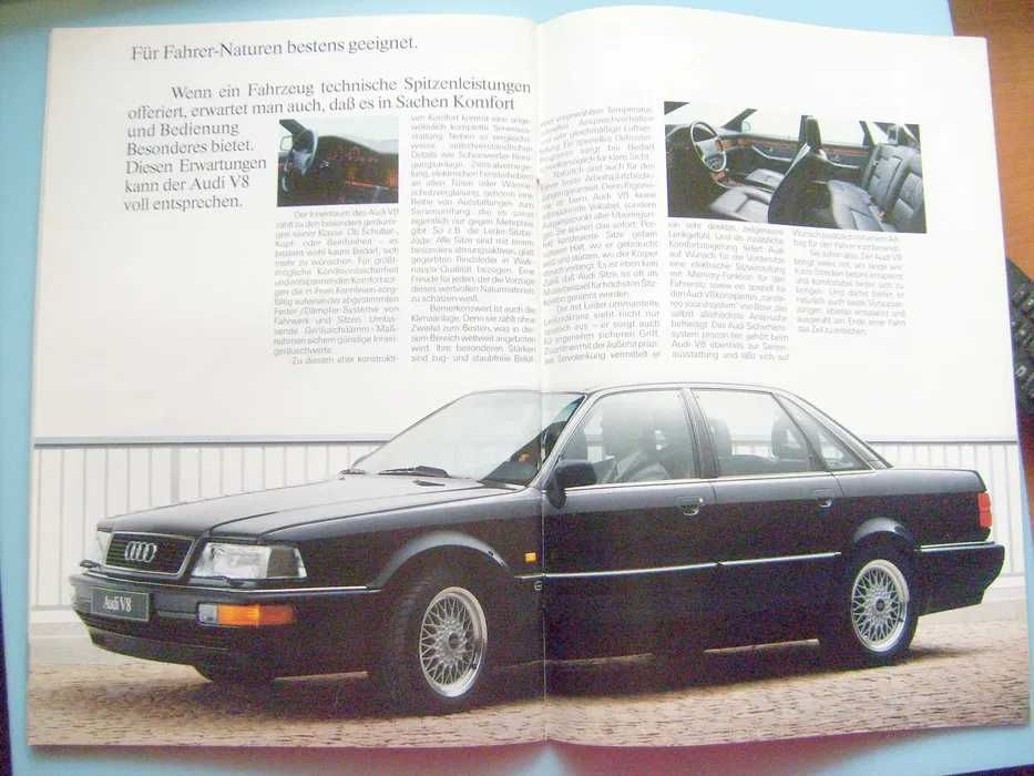 AUDI 1989 /80, 90, Coupe, 100, 200, Quattro, V8/ prospekt 56 str. BDB