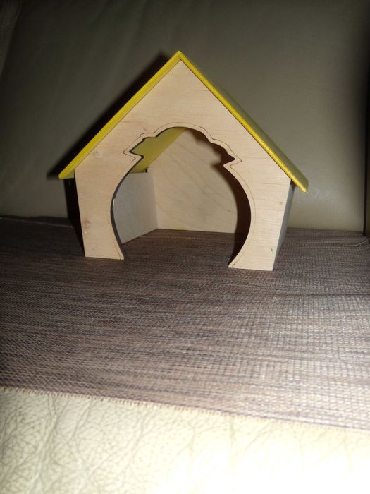 Domek drewniany dla gryzonia