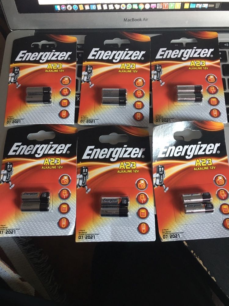 Pilhas energizer a23 12v 6 embalagens