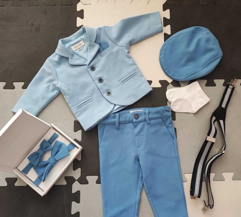 Ubranko do chrztu dla chłopca rozmiar 68 Abrakadabra