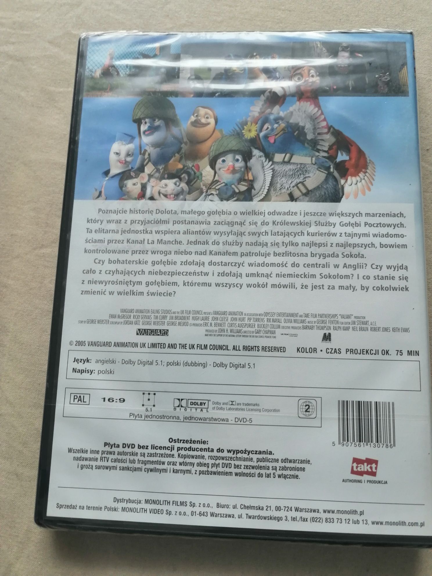 Nowa płyta dvd dla dzieci bajka szeregowiec dolot