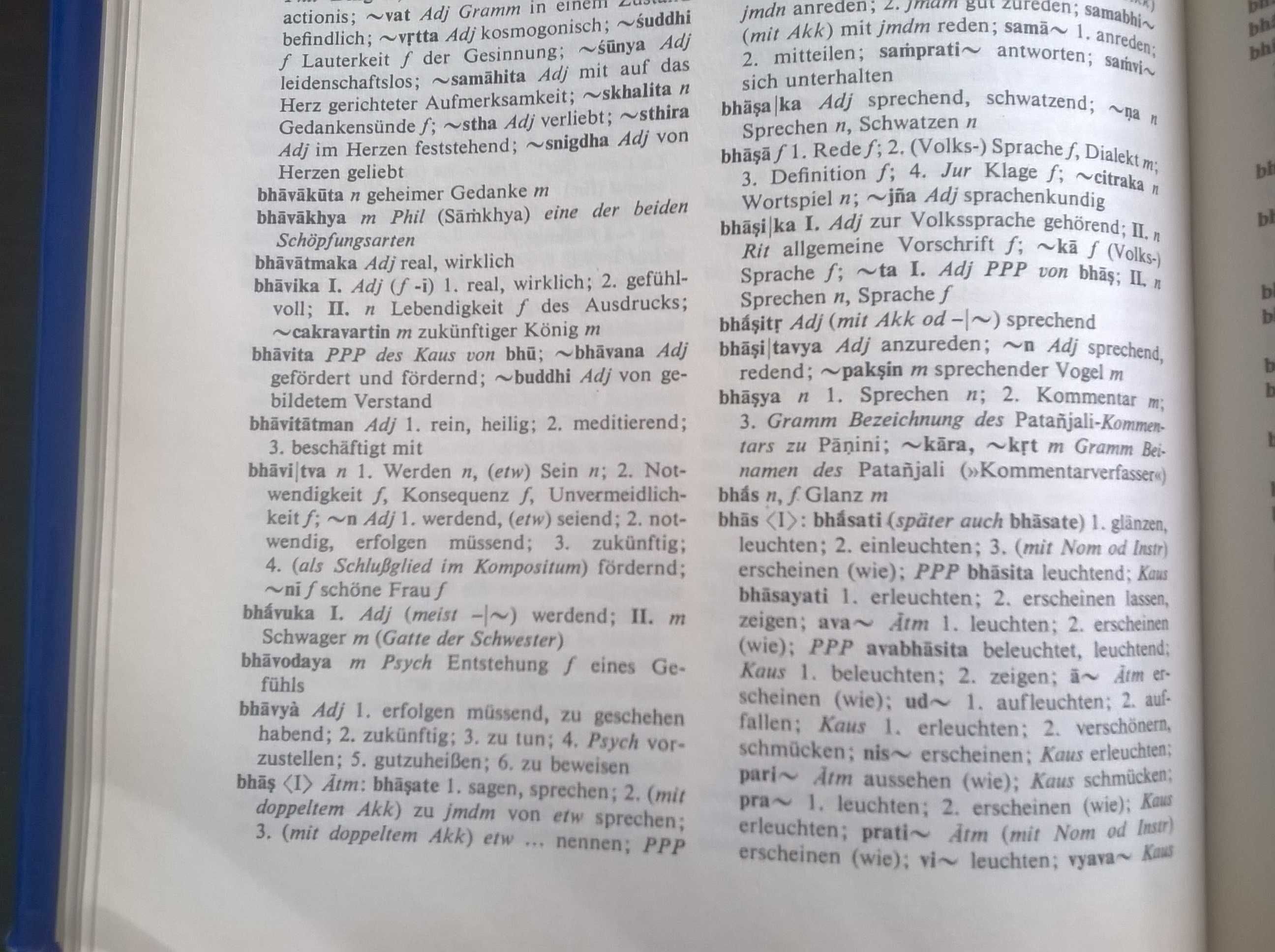 Słowniki sanskrycko-niemiecki niemiecko-sanskrycki Sanskryt Indie