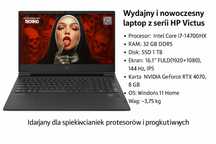 Na sprzedaż laptop gamingowy HP Victus 16-r1266ng