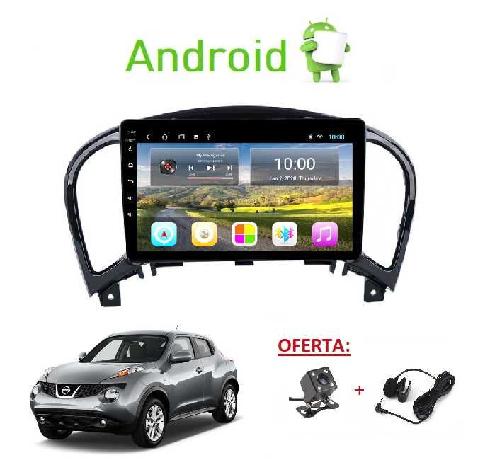 (NOVO) Rádio 2DIN 9" • NISSAN Juke (2010 até 2019) • Android [4+32GB]