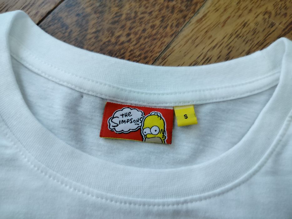 T-shirt roz S biały z The Simpson