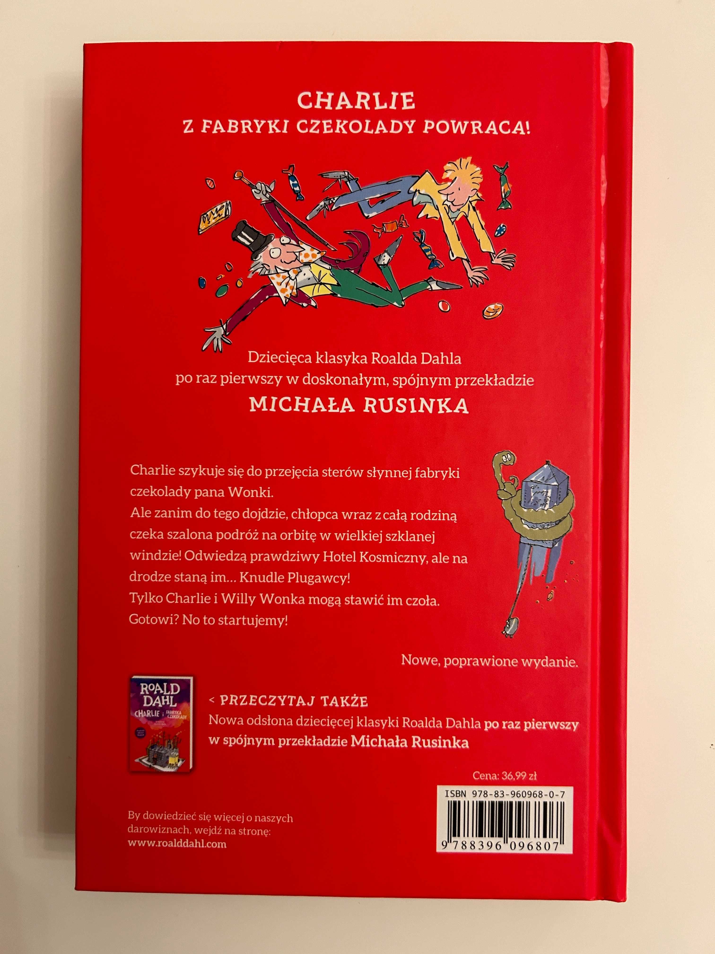 Książka Charlie i wielka szklana winda Roal Dahl Trefl 2021