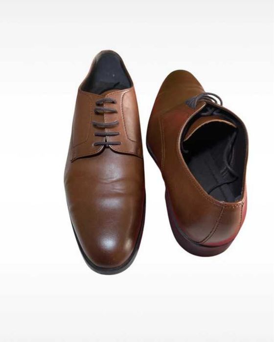 Stylowe męskie buty wizytowe pantofle skórzane Zara rozmiar 44 casual.