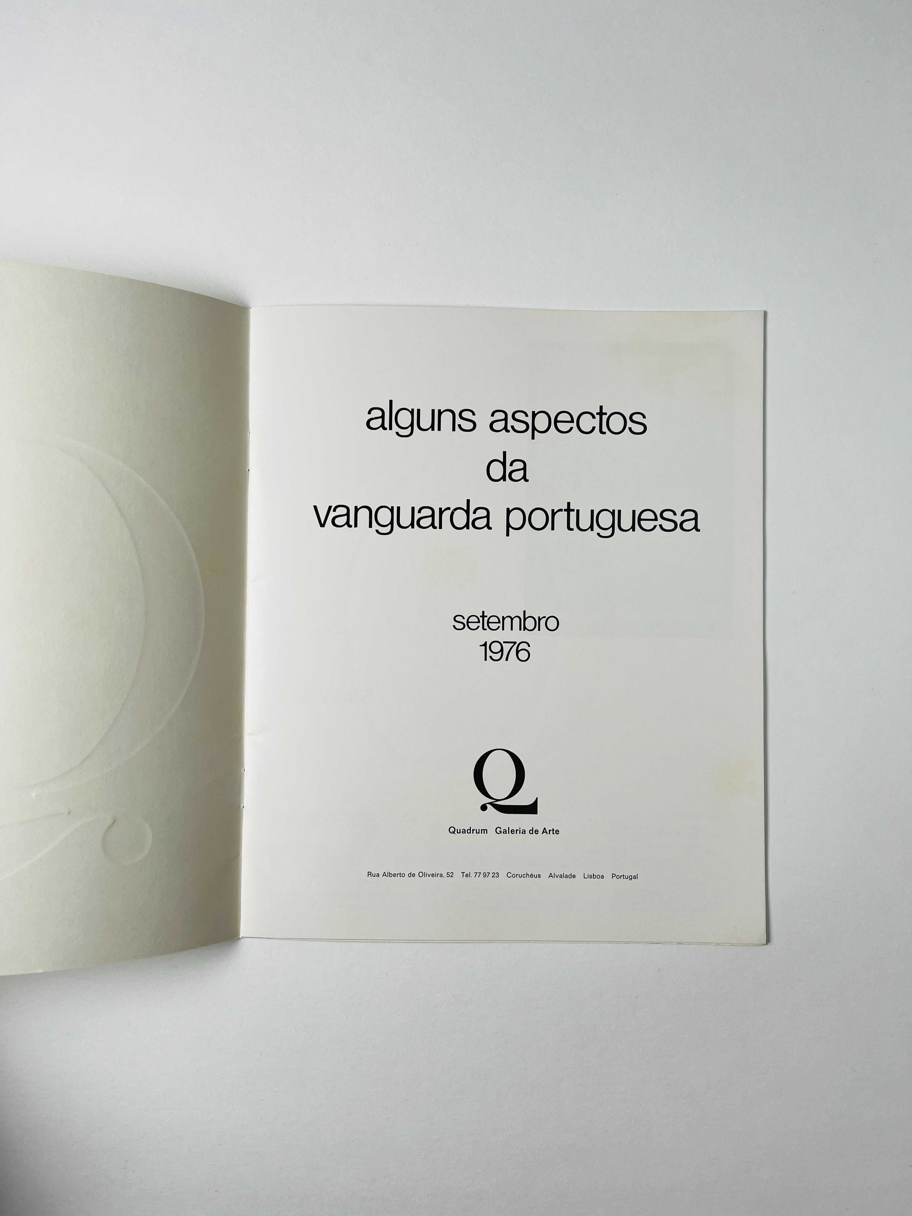 Catálogo Alguns Aspectos da Vanguarda Portuguesa Galeria quadrum 1976